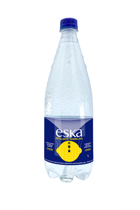 Eska - Carbonated Spring Water - Lemon, 1 L