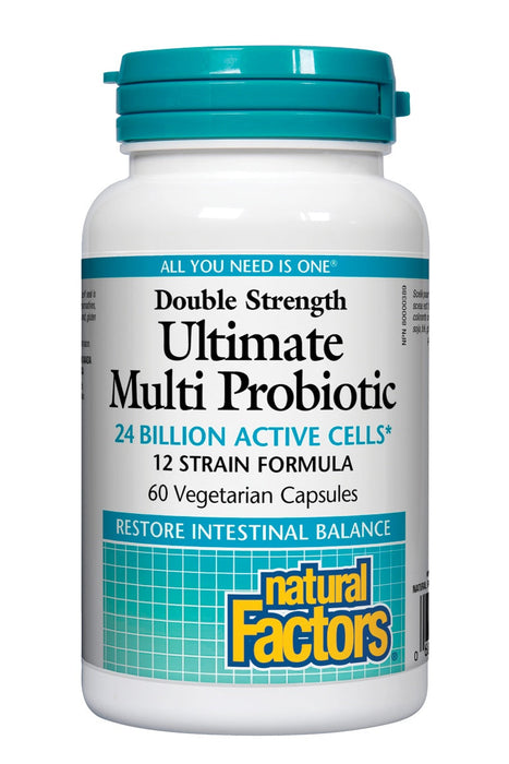 Natural Factors - Double Strength Ultimate Multi Probiotic, 60 capsules
