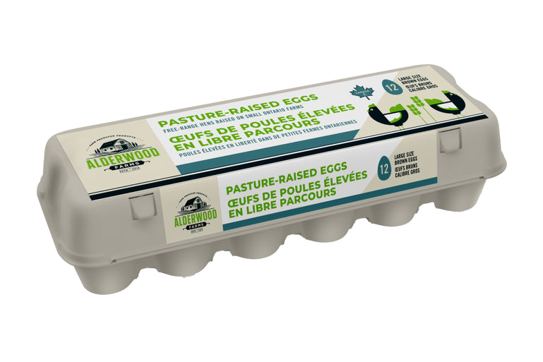 Alderwood Farms - Pasture Raised Brown Eggs - Large, 12 Count