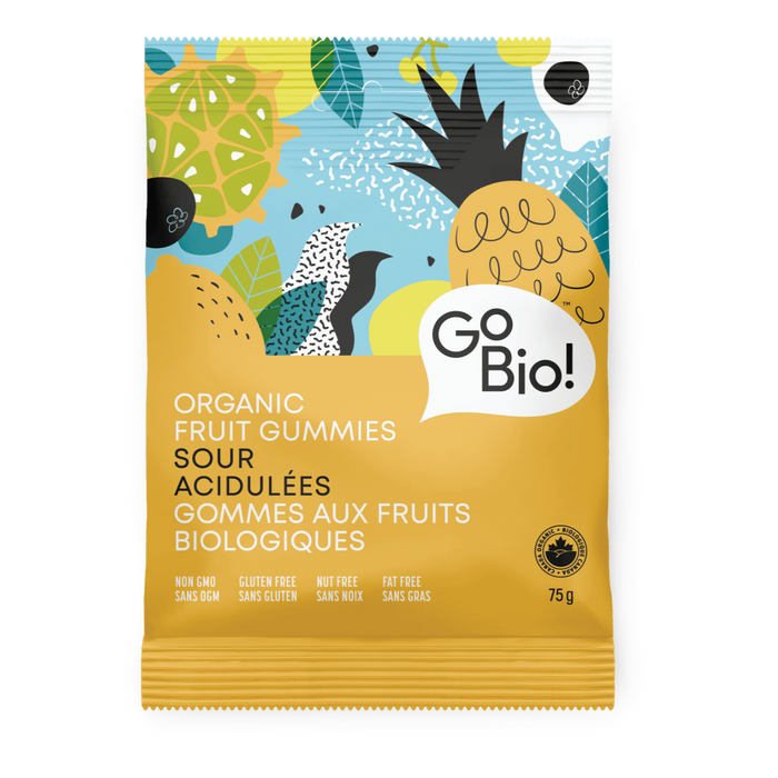 GoBio - Organic Sour Gummies, 75 g