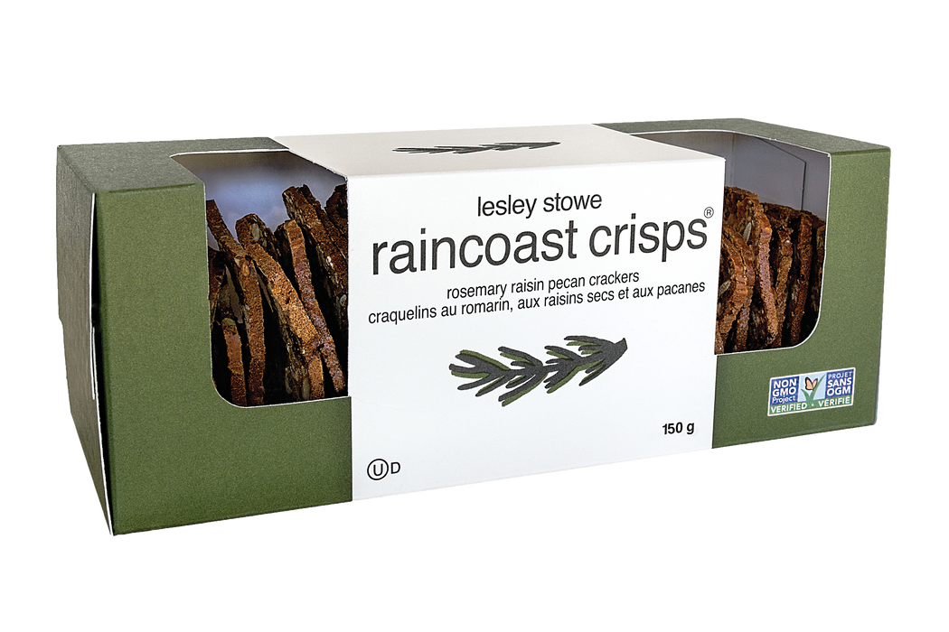 Lesley Stowes - Rosemary Raisin Pecan Crisps, 150 g