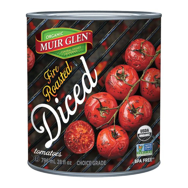 Muir Glen - Fire Roasted Diced Tomatoes, 796 mL — Goodness Me!