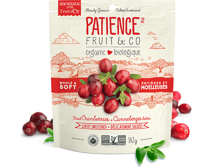 Patience Fruit & Co - Whole & Soft Cranberries, 142g