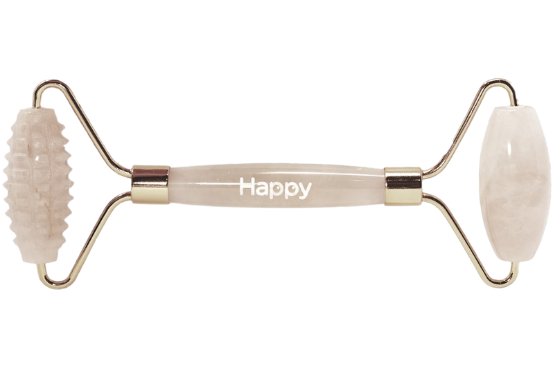 Happy Natural Products - Duo Texture Roller - Rose Quartz, Each