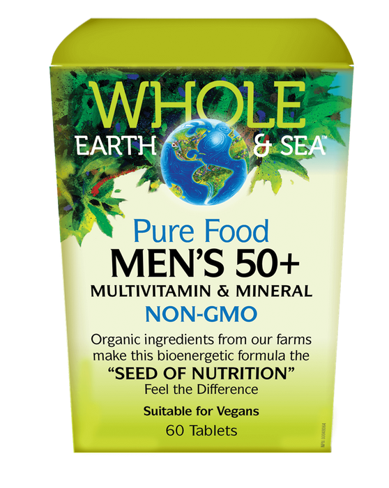 Whole Earth & Sea - Men’s 50+ Multivitamin & Mineral, 60 Tabs