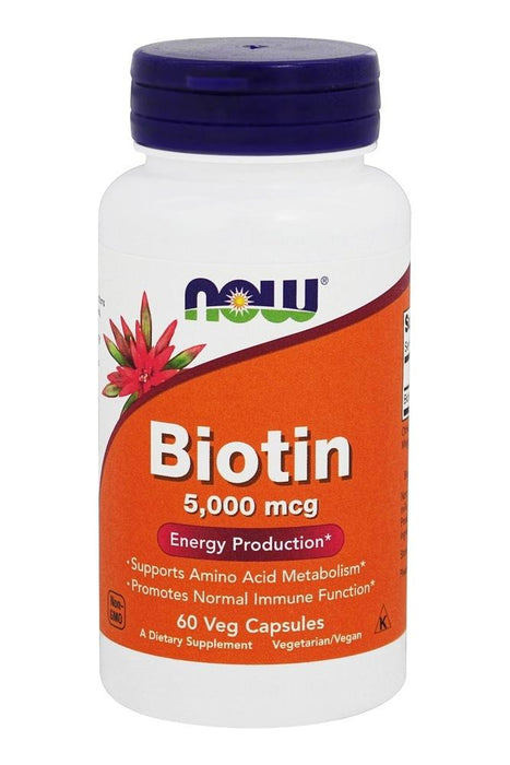 NOW - Biotin 5000mcg - 60 caps