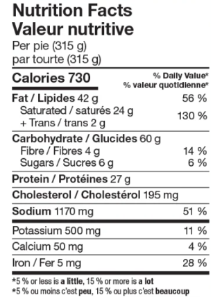 The Pie Commission - Jerk Chicken Pot Pie, 320 g