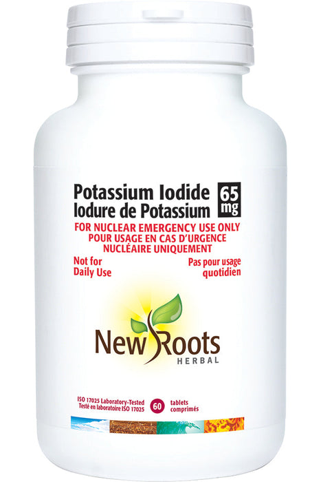 New Roots Herbal - Potassium Iodide 65 mg, 60 Tabs