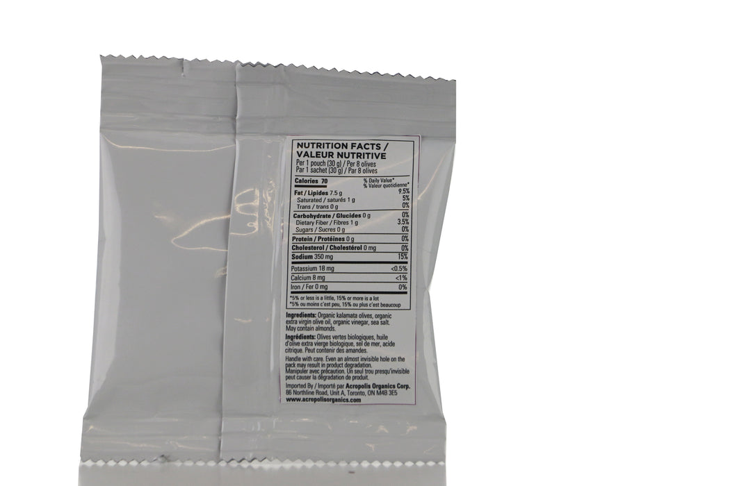 Acropolis Organics - Organic Kalamata Pitted Olives, 30 g
