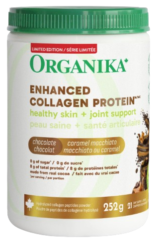 Organika - Enhanced Collagen Dark Chocolate Caramel, 252 g