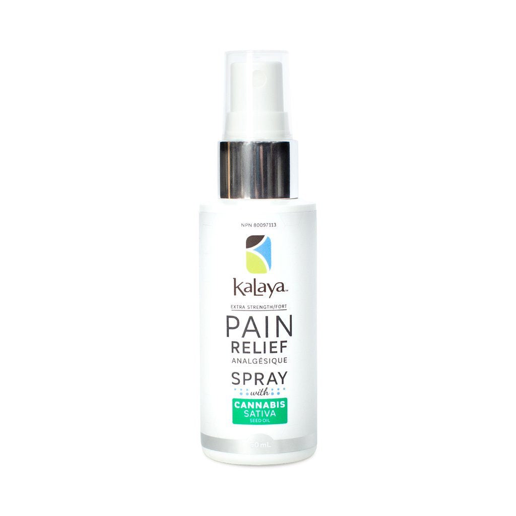 Kalaya - Pain Relief Spray, with Cannabis Sativa Seed Oil, 60ml ...
