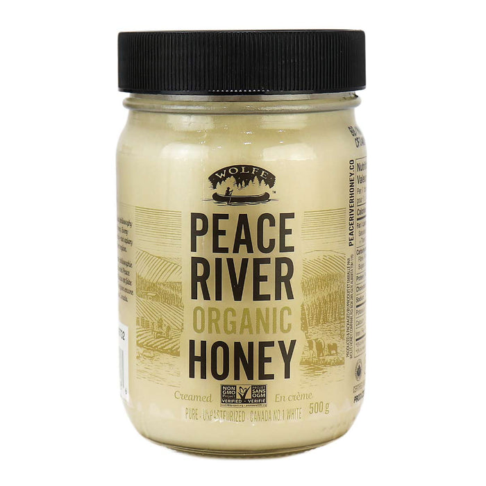 Peace River - Organic Honey, Creamed Unpasteurized, 500 g