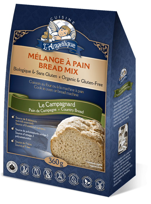 Cuisine L'Angelique - Bread Mix Le Campagnard Gluten Free, 360 g
