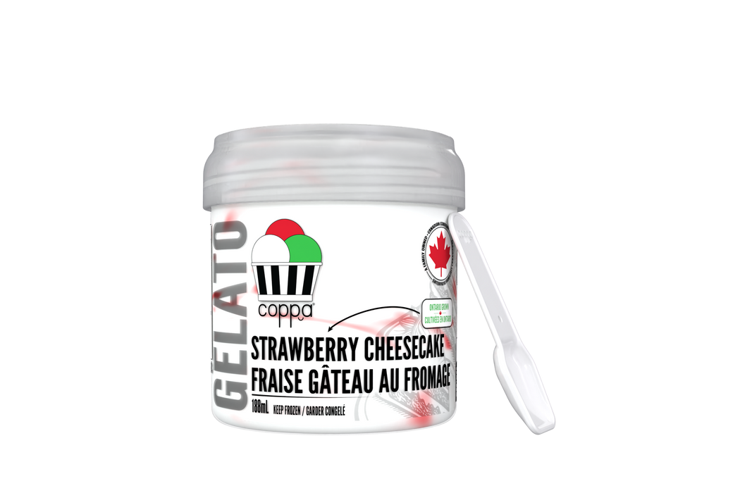 Coppa Gelato - Gelato - Strawberry Cheesecake, 188 mL