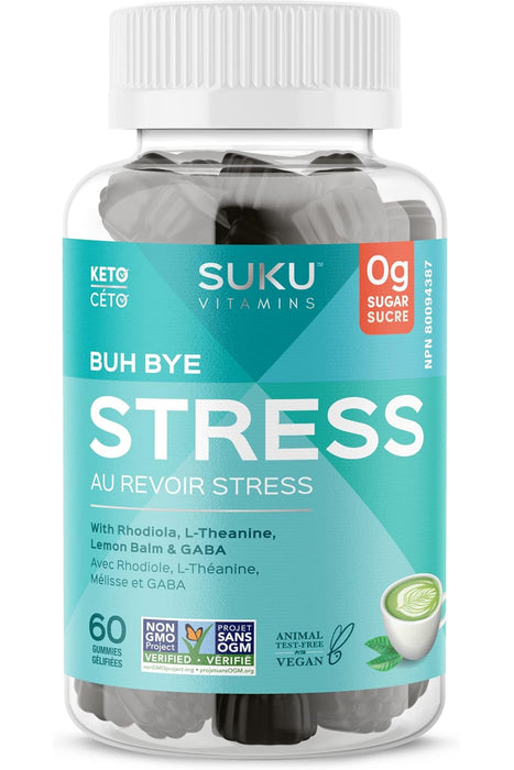 SUKU Vitamins - Buh Bye Stress, 60 Gummies