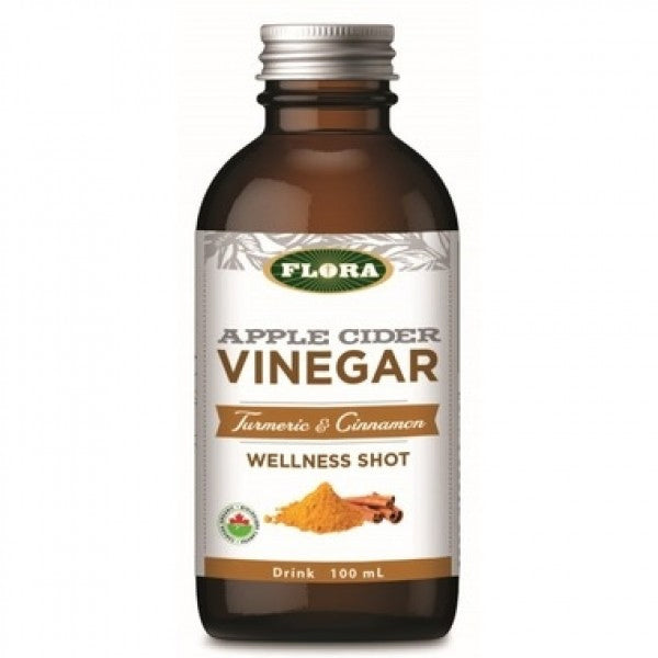 Flora - Apple Cider Vinegar Shot, Turmeric & Cinnamon, 100 mL