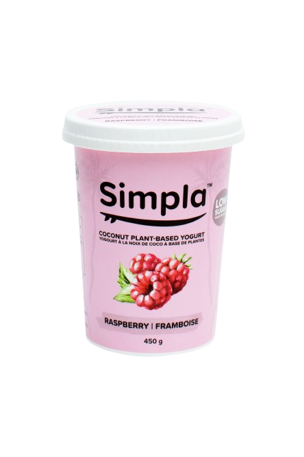 Simpla - Plant-Based Yogurt - Raspberry, 450 g