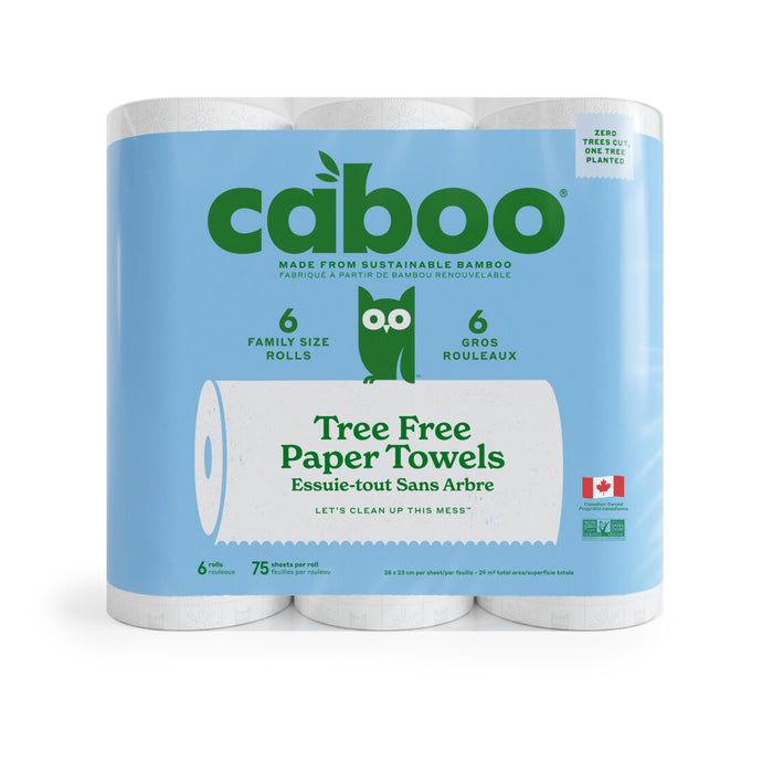 Caboo - Bamboo Paper Towel, 6 Count
