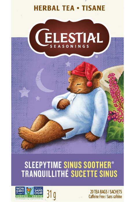 Celestial Seasonings - Herbal Tea Sleepytime Sinus Soother, 20 Count