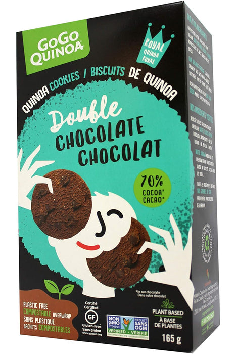 Gogo Quinoa - Quinoa Cookies Double Chocolate, 165 g