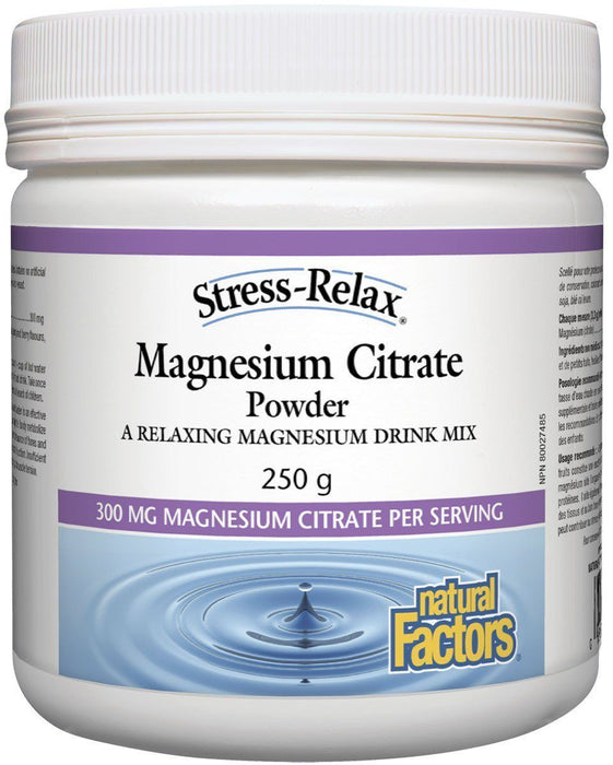 Natural Factors - Magnesium Citrate Powder, 250g