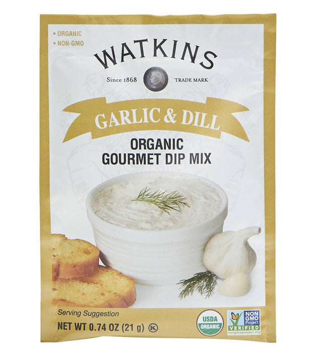 Watkins - Organic Garlic & Dill Dip Mix, 21 g