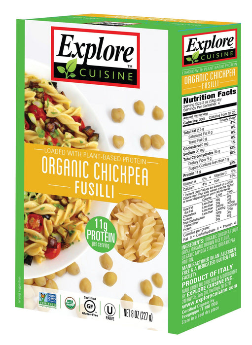Explore Cuisine - Chickpea Fusili, 227 g