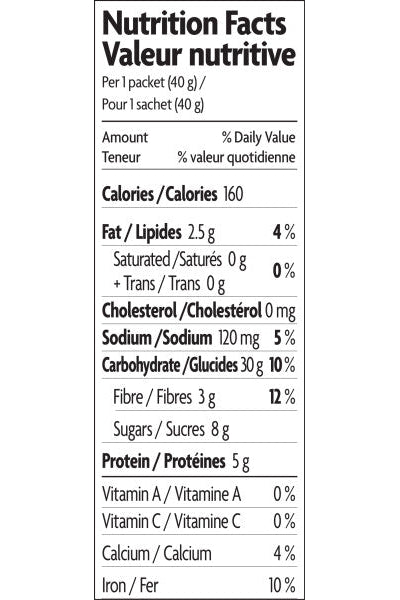Nature's Path - Oatmeal, Blueberry Cinnamon Flax, 8x40 g