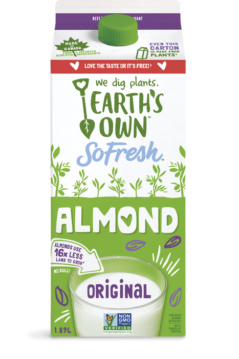 Earth's Own - So Fresh Almond Original, 1.89 L
