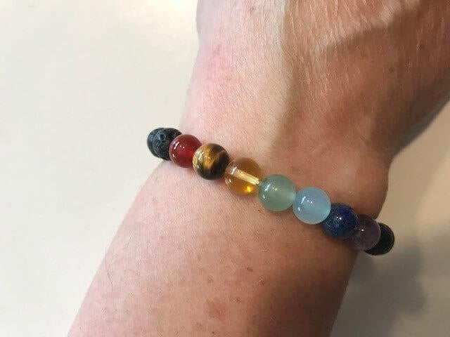The Nirvana Corporation - Lava Bead Bracelet, Chakra, Medium