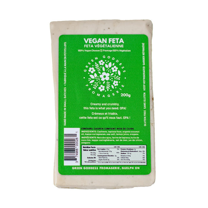 Green Goddess Fromagerie - Vegan Feta, 200 g