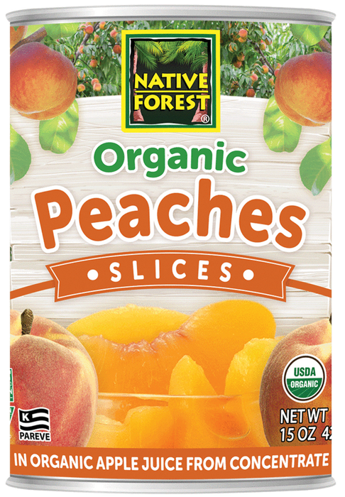 Native Forest - organic Sliced Peaches, 398 mL