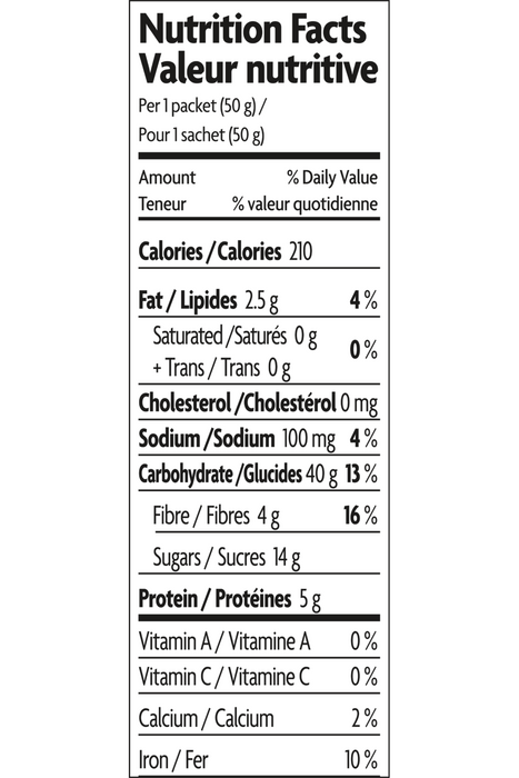 Nature's Path - Oatmeal, Apple Cinnamon, 8x50 g