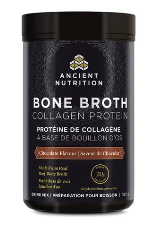 Ancient Nutrition - Bone Broth Collagen Protein - Chocolate, 357 g