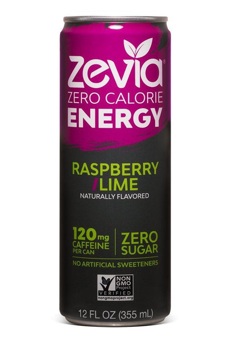 Zevia - Raspberry/Lime Energy Drink, 355 mL
