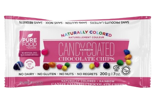 Pure Food by Estee - Vegan Rainbow Candy Coated Chips, 200 g