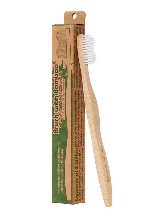 Brush With Bamboo - Toothbriush - Bamboo Adult, Each