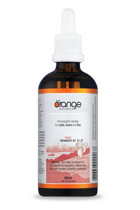 Orange Naturals - Kids Remedy K1 (Cold + Flu), 100 mL