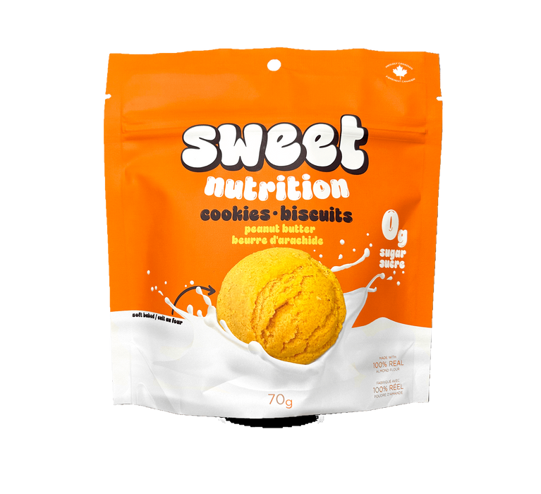 Sweet Nutrition - Zero Sugar Cookies Peanut Butter, 70 g