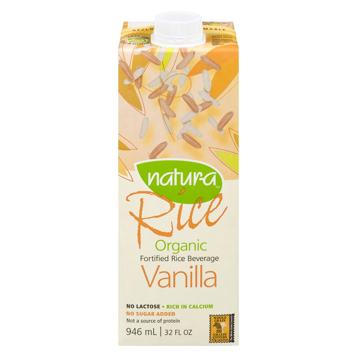 Natur-a - Organic Rice Beverage, Vanilla, 946 mL