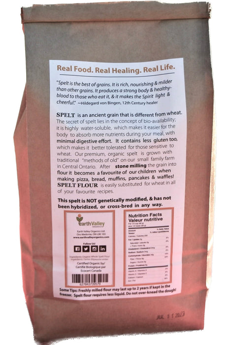 Earth Valley - Stone Ground Spelt Flour, 1 kg