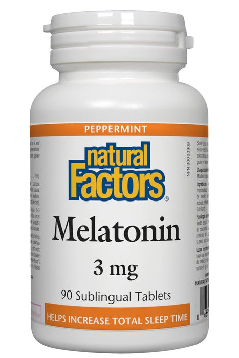 Natural Factors - Melatonin 3mg, 90 tablets