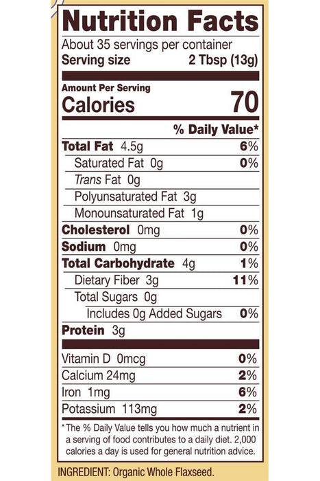 Bob's Red Mill - Organic Flaxseed Meal, 453 g