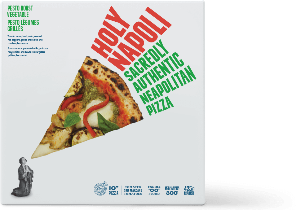 Holy Napoli - Pesto Roast Vegetable Pizza, 425 g