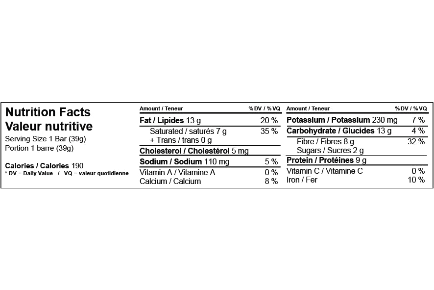 Love Good Fats - Mint Chocolate Chip Snack Bar, 39 g