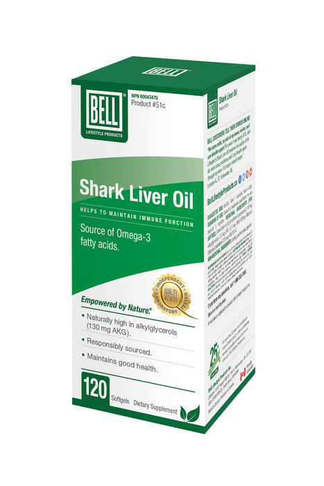 Bell - Shark Liver Oil, 120 Softgels