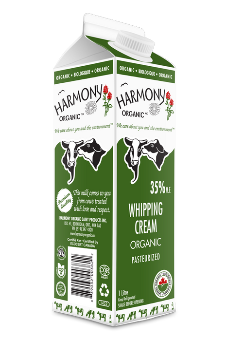 Harmony Organic - Organic 35% Whipping Cream, 1 L