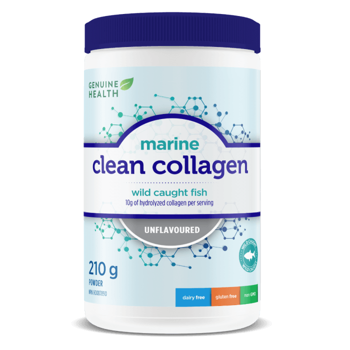 Genuine Health - Marine Clean Collagen - Unflavoured, 210g