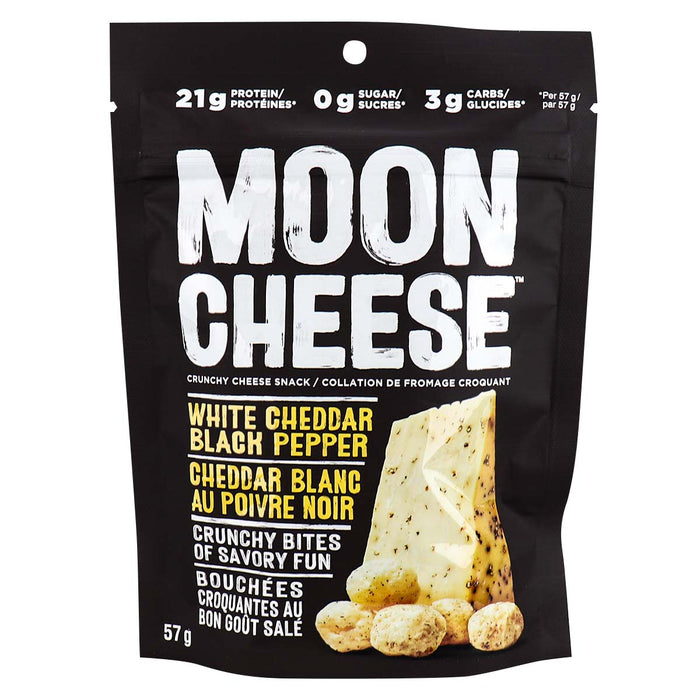 Moon Cheese - White Cheddar Black Pepper, 57 g