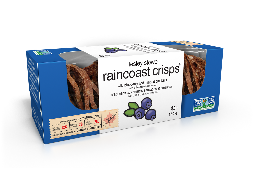 Lesley Stowes - Blueberry Almond Crisps, 150 g